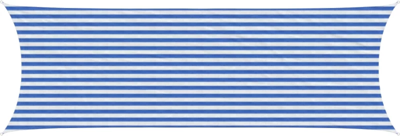 vidaXL Ικανότητα Σκίασης Μπλε και άσπρο 2 x 6 m HDPE