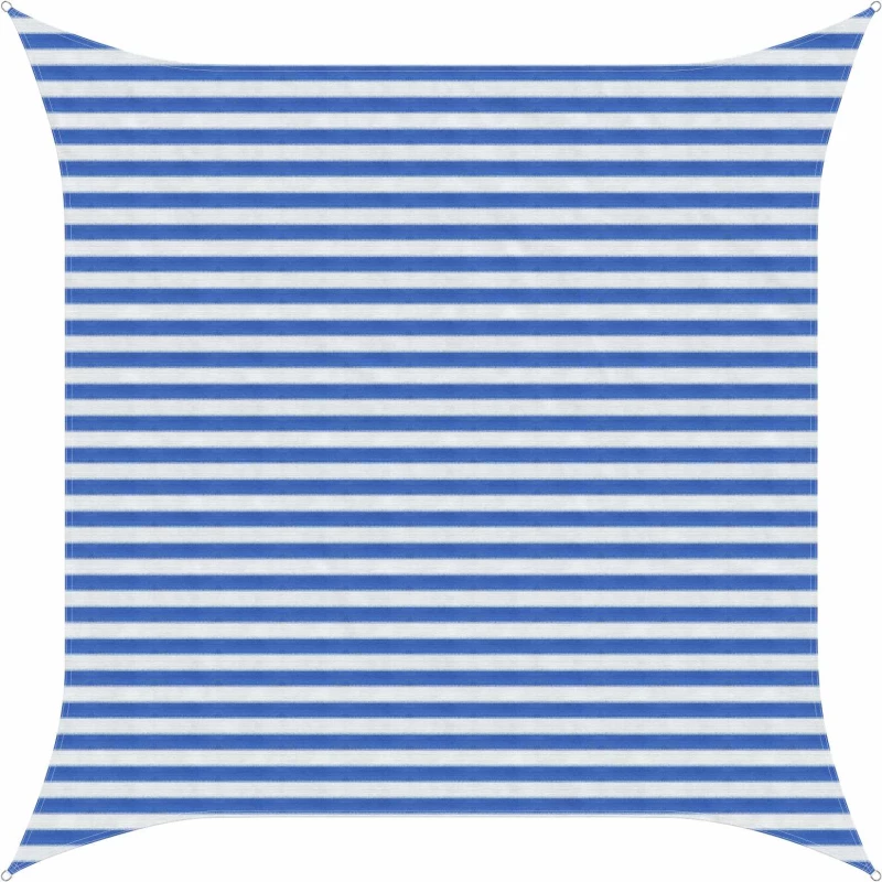 vidaXL Ικανότητα Σκίασης Μπλε και άσπρο 3,6 x 3,6 m HDPE