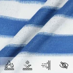 vidaXL Ικανότητα Σκίασης Μπλε και άσπρο 3,6 x 3,6 m HDPE