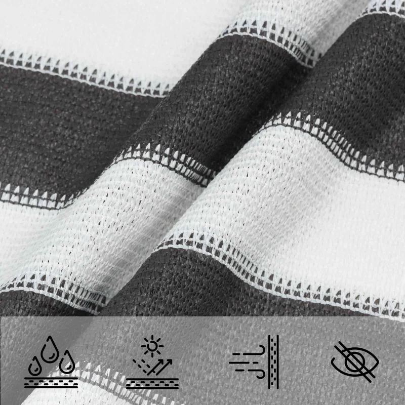 vidaXL Ικανότητα Σκίασης Γκρι και Λευκό 3 x 6 m HDPE