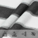 vidaXL Ικανότητα Σκίασης Γκρι και Λευκό 3 x 6 m HDPE