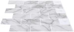 vidaXL Πλακάκι Subway 20 pcs Λευκό Μάρμαρο 30 x 30 cm