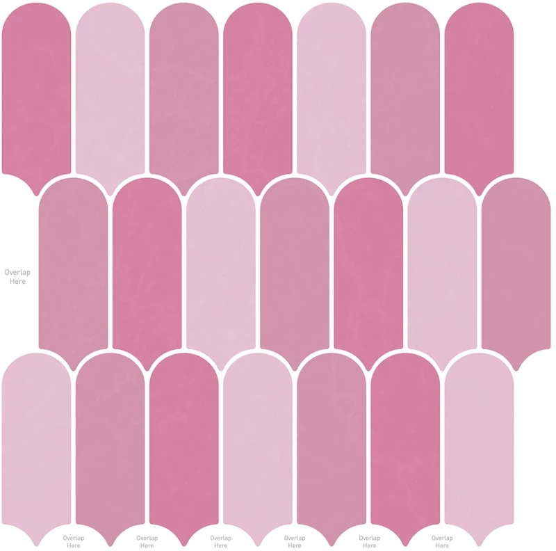 vidaXL Πλακάκι Φτερού 50 pcs Ροζ 30 x 30 cm Πολυουρεθάνη και PET