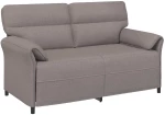 vidaXL Καναπές 100% πολυέστερ μεταλλικό πλαίσιο MDF, Κόντρα πλακέ