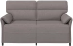 vidaXL Καναπές 100% πολυέστερ μεταλλικό πλαίσιο MDF, Κόντρα πλακέ