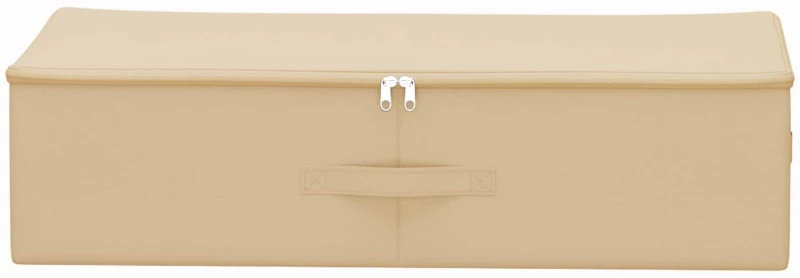 vidaXL Κουτί αποθήκευσης 24 pcs Κρεμ 70 x 40 x 18 εκ. Ύφασμα
