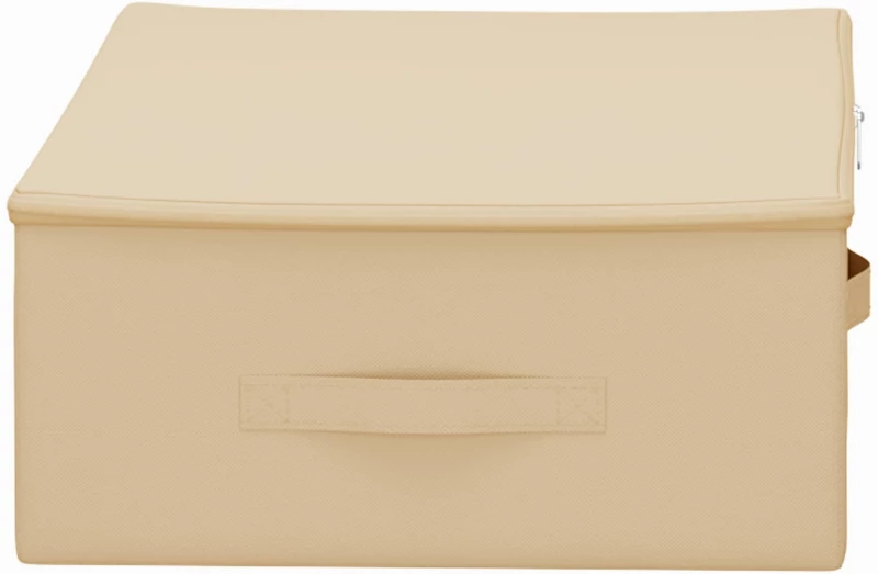 vidaXL Κουτί αποθήκευσης 24 pcs Κρεμ 70 x 40 x 18 εκ. Ύφασμα
