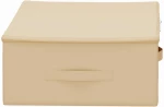 vidaXL Κουτί αποθήκευσης 24 pcs Κρεμ 70 x 40 x 18 εκ. Ύφασμα