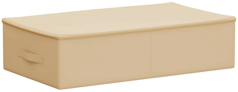 vidaXL Κουτί αποθήκευσης 24 pcs Κρεμ 70 x 40 x 18 εκ. Ύφασμα