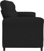vidaXL 3-Θέσιος καναπές Μαύρο 198 x 83 x 95 εκ. Ύφασμα