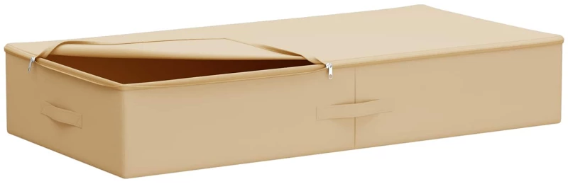 vidaXL Κουτί αποθήκευσης 24 pcs Κρεμ 100 x 50 x 18 εκ. Ύφασμα