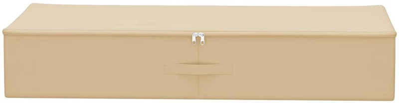 vidaXL Κουτί αποθήκευσης 24 pcs Κρεμ 100 x 50 x 18 εκ. Ύφασμα