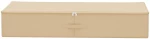 vidaXL Κουτί αποθήκευσης 24 pcs Κρεμ 100 x 50 x 18 εκ. Ύφασμα