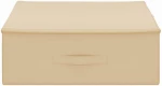 vidaXL Κουτί αποθήκευσης 24 pcs Κρεμ 100 x 50 x 18 εκ. Ύφασμα