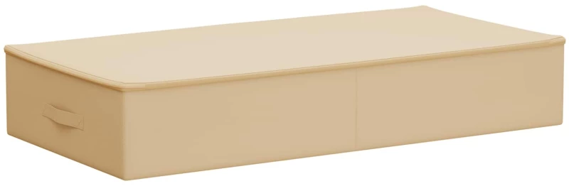 vidaXL Κουτί αποθήκευσης 24 pcs Κρεμ 100 x 50 x 18 εκ. Ύφασμα