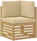 vidaXL Σειρά Καναπέ Εξωτερικού 8 pcs Λευκό και Μπεζ