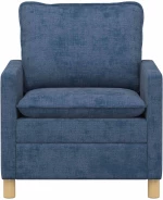 vidaXL Καναπές Μπλε 76 x 81 x 87,5 εκ Πολυεστέρας