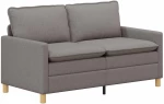 vidaXL Καναπές Taupe Ύφασμα