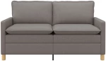 vidaXL Καναπές Taupe Ύφασμα