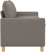 vidaXL Καναπές Taupe Ύφασμα