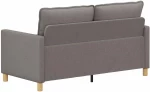 vidaXL Καναπές Taupe Ύφασμα