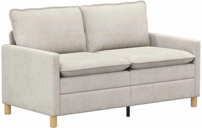 vidaXL Καναπές Κρεμ 156 x 81 x 87,5 εκ Πολυεστέρας