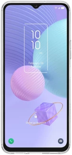 Vivid Set TPU Case + Tempered Glass TCL 405/406/408 Transparent
