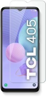Vivid Set TPU Case + Tempered Glass TCL 405/406/408 Transparent