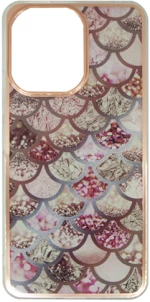 Vivid Mermaid Scale Silicone Case Redmi 13C Rose Gold