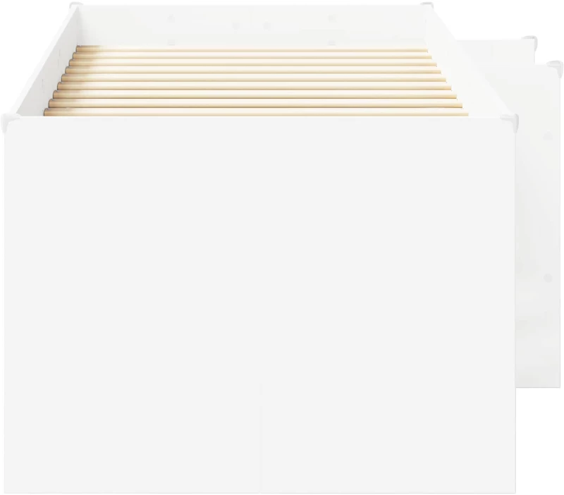 vidaXL Κρεβάτι Υψηλού Στυλ για Παιδιά 2 pcs Λευκό 90 x 200 cm
