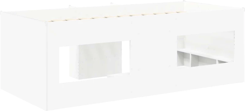 vidaXL Κρεβάτι Υψηλού Στυλ για Παιδιά 2 pcs Λευκό 90 x 200 cm