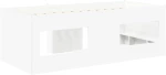 vidaXL Κρεβάτι Υψηλού Στυλ για Παιδιά 2 pcs Λευκό 90 x 200 cm