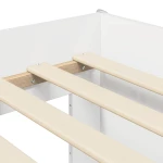 vidaXL Κρεβάτι Υψηλού Στυλ για Παιδιά 2 pcs Λευκό 90 x 200 cm