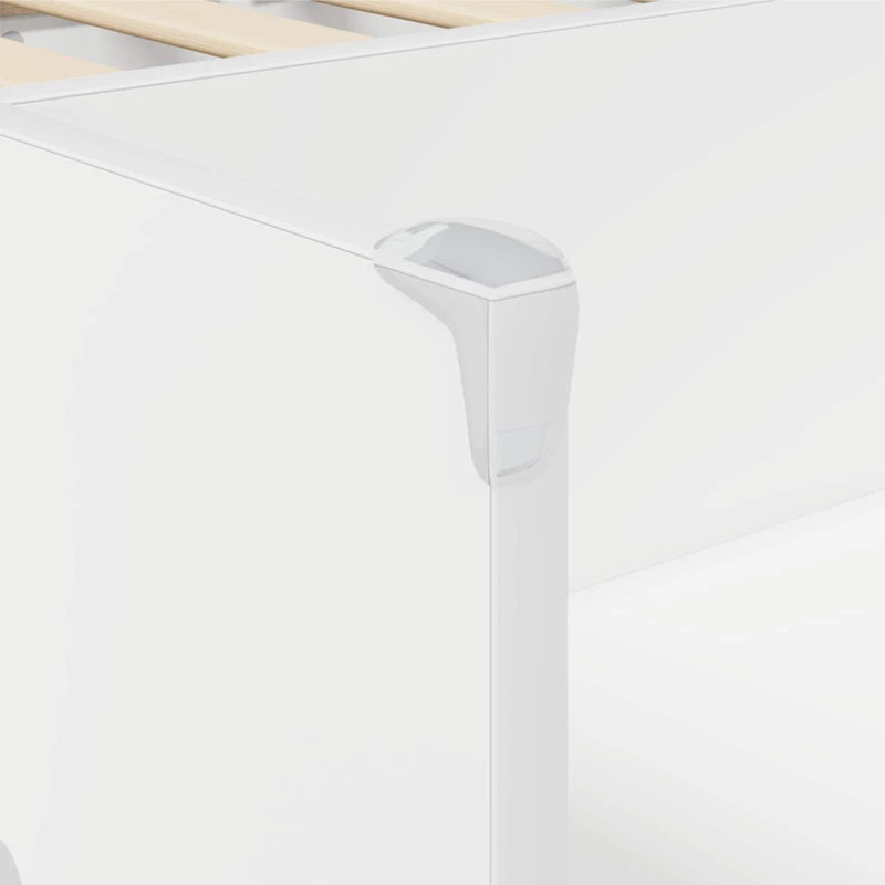 vidaXL Κρεβάτι Υψηλού Στυλ για Παιδιά 2 pcs Λευκό 90 x 200 cm