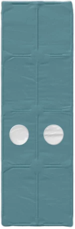 vidaXL Κρεβάτι με Σήραγγα 4 pcs Λευκό και Γαλάζιο Επεξεργασμένο Ξύλο
