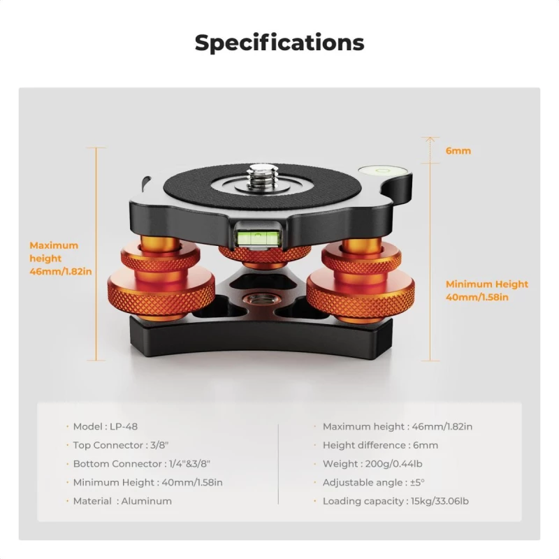 K&F Concept KF31.104 Tripod Leveling Base