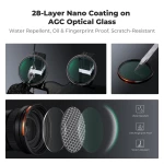 K&F Concept SKU.2499 77mm Magnetic Filter Kit CPL + ND2-32 + Black Mist 1/4 Filter Set + Magnetic Adapter Ring & Lens Cap