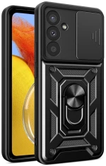 Hurtel Hybrid Back Cover Σιλικόνης / Πλαστικό για Samsung Galaxy A37 5G - Μαύρο