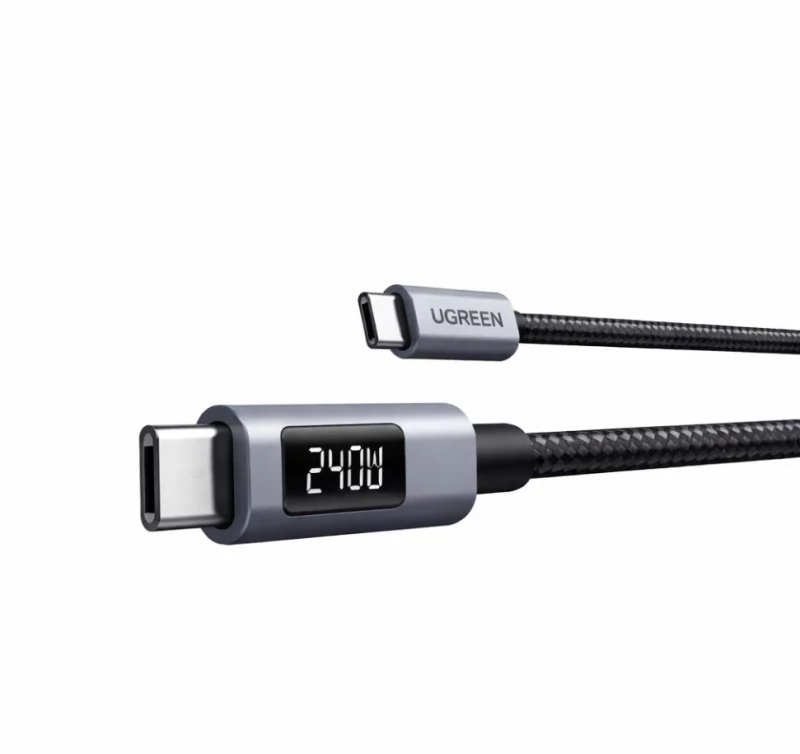 Καλώδιο Φόρτισης UGREEN L530 65866 USB-C σε USB-C PD 240W 1m Μαύρο
