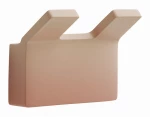 Άγκιστρο Διπλό Rose Sand Bronze Art Shelfy 32FY-R2