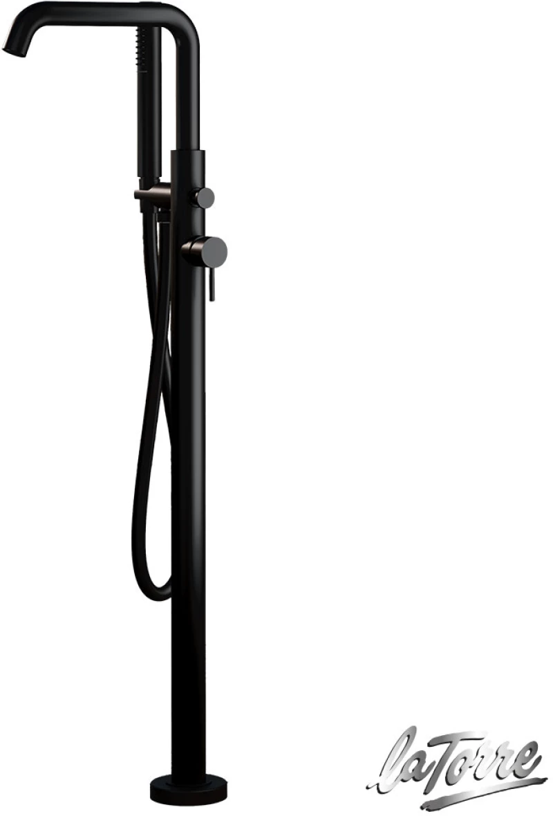 Μπαταρία Λουτρού Επιδαπέδια ELLE La Torre Black Matt 34078-400