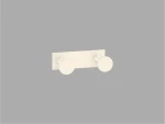 Sanco Bath Robe Hook & Door Stop Διπλό Άγκιστρο Μπεζ ματ 00682-Μ102