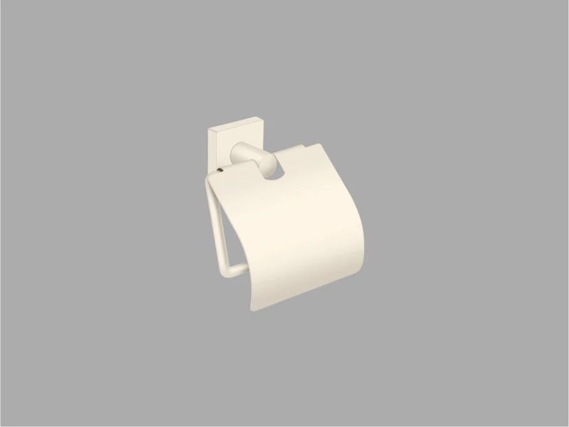 Sanco Iconic Toilet Roll Holder with cover Μπεζ ματ 26717-Μ102