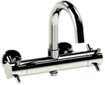 Horus Minoé Contemporary Collection - Complete Exposed Thermostatic Wall Bath-shower Mixer - Chrome 47.784-CH