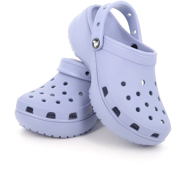 Γυναικείο Σαμπό Crocs Classic Platform Clog Ανατομικό Χρώματος Μπλε 206750-453
