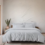 Σεντόνια Glacier (Σετ 4τμχ) Silver Rythmos Υπέρδιπλo 245x270cm Tencel