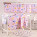 Πάπλωμα Βρεφικό Letterland Pink Rythmos 110x150cm 100% Βαμβάκι