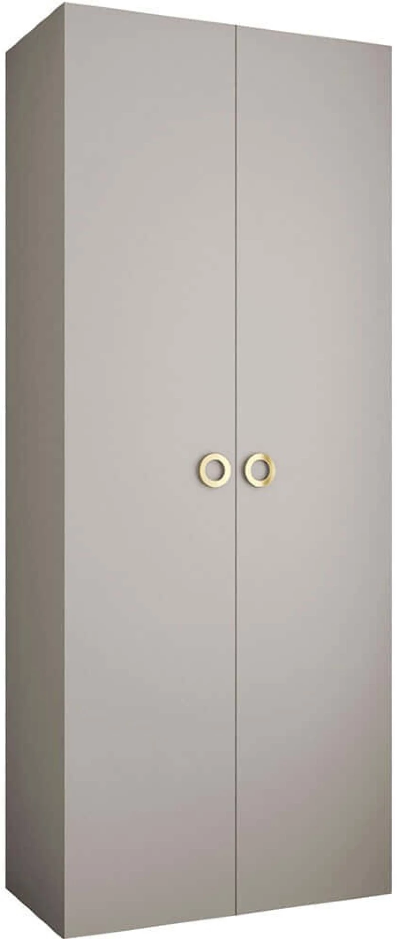Ντουλάπα Δίφυλλη Como I 163055849 100x52x246cm Cashmere-Gold Δίφυλλη