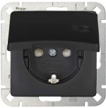 Πρίζα Ρεύματος Μονή Με Καπάκι HK05 920850000 16A 250V Black Kopp
