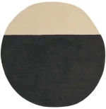 Χαλί Pearls Black-Beige Round Nani Marquina 150X150cm Round